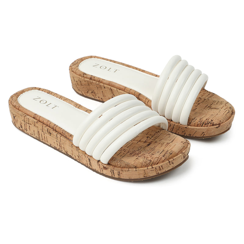 ZOLT Wedges: Comfortable & Stylish Flat Slide Sandals - ZW-9916