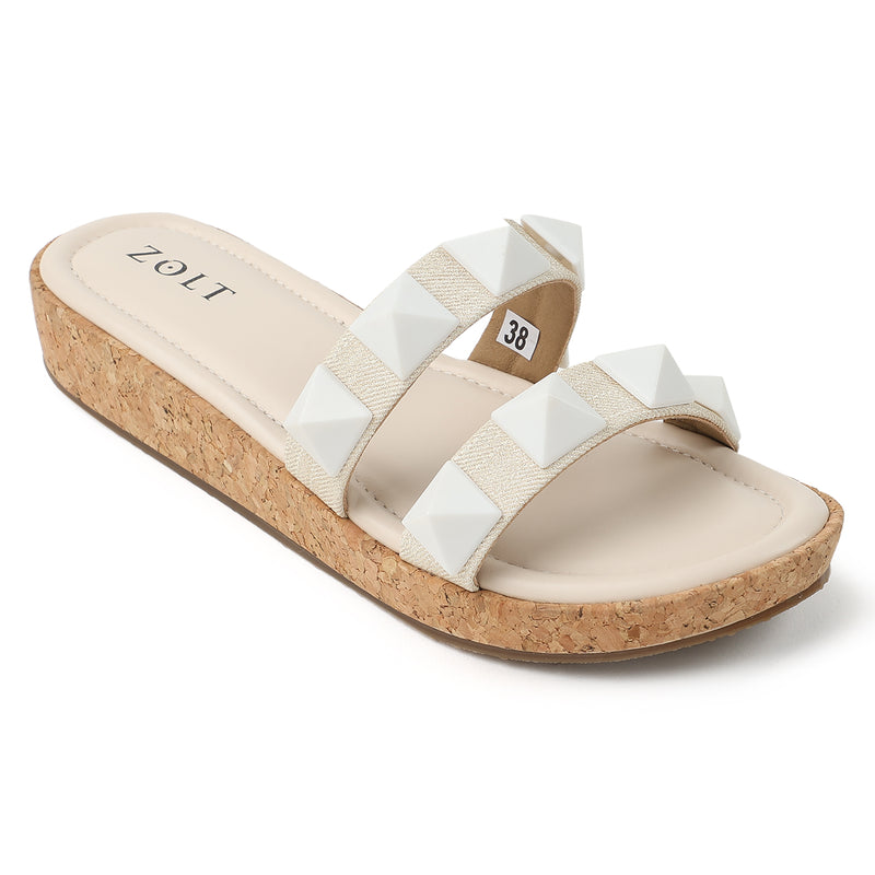 ZOLT Platform Sandals: Stylish Slip-On Flats for Casual Summer Wear - ZP-9914